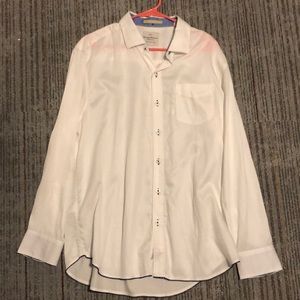Tommy Bahama White causal Button Down